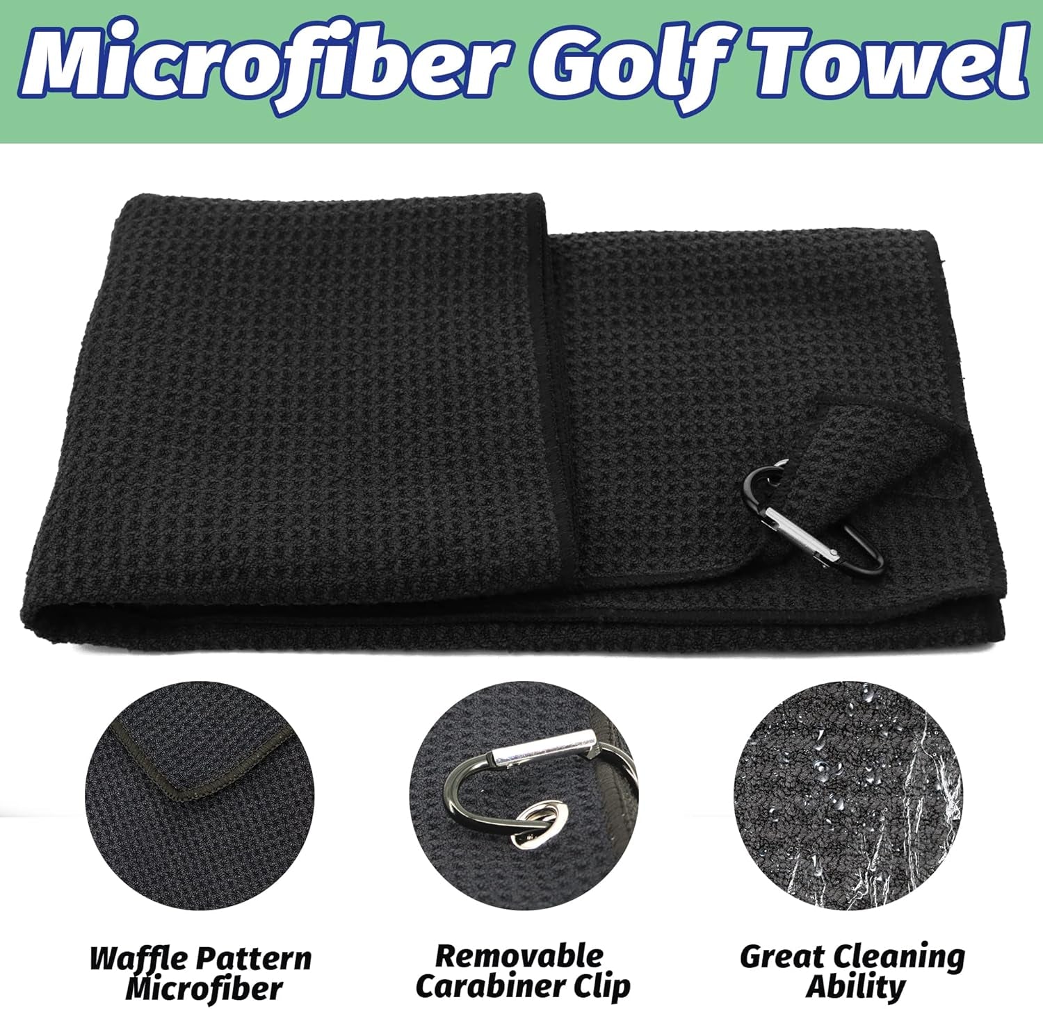 Golf Essentials Kit, 29 in 1 Golf Club Cleaning Kit - Golf Towel, Golf Club Brush, Gift Golf Balls, Golf Line Stencils and Pens, Golf Tee and Markers, Golf Divot Repair Tool - Golf Accessories for Men