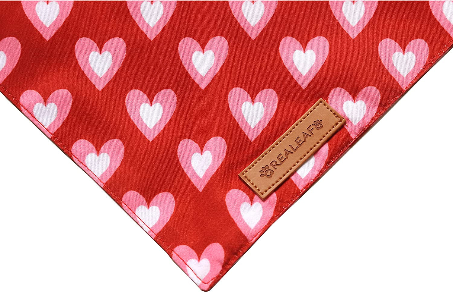 Valentine'S Day Dog Bandanas 2 Pack, Triangle Reversible Love Pet Scarf for Boy and Girl, Premium Durable Fabric, Holiday Mothers Day Bandana for Medium and Large Dogs (Large)
